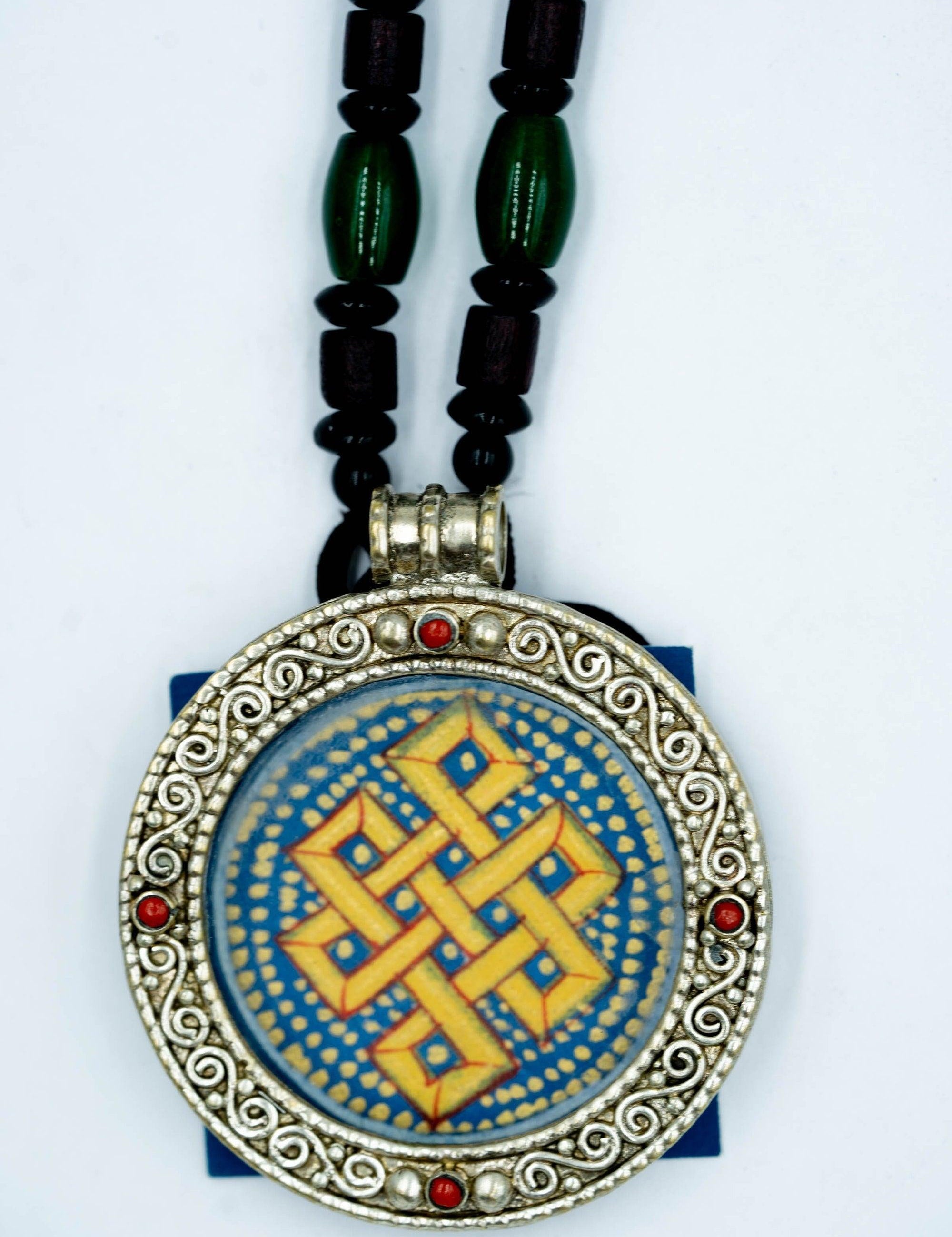 Endless Knot Mandala Ghau Thangka - Himalayas Shop