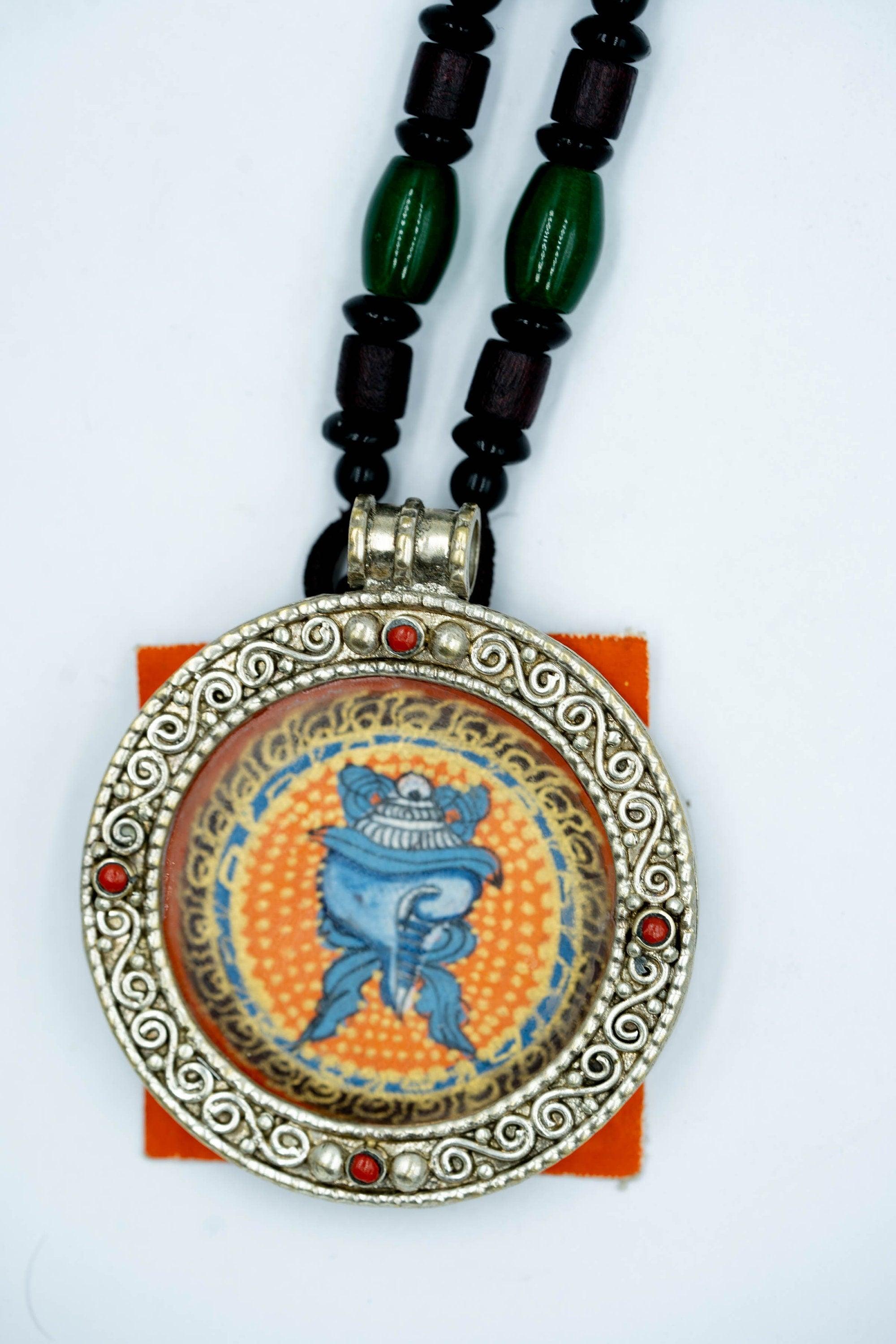 Conch Shell Mandala Ghau Thangka - Himalayas Shop