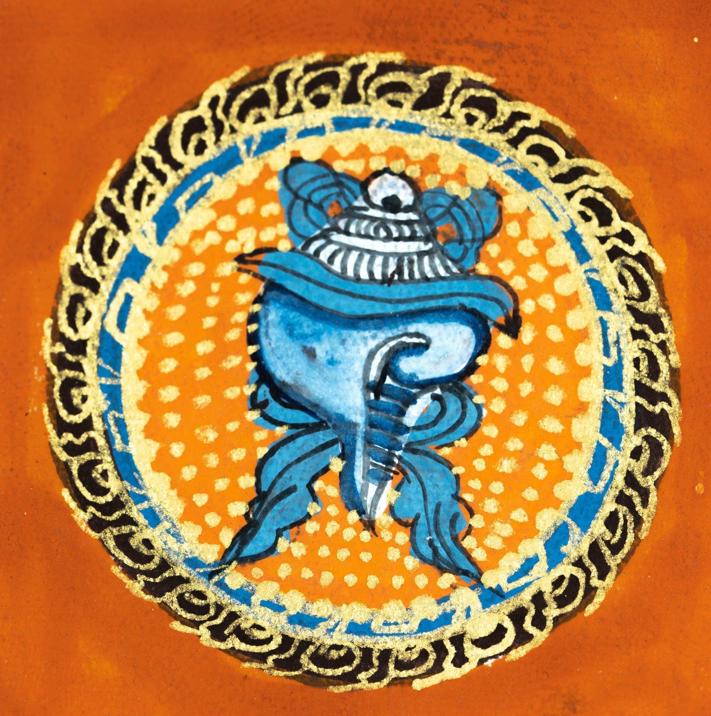 Conch Shell Mandala Ghau Thangka - Himalayas Shop
