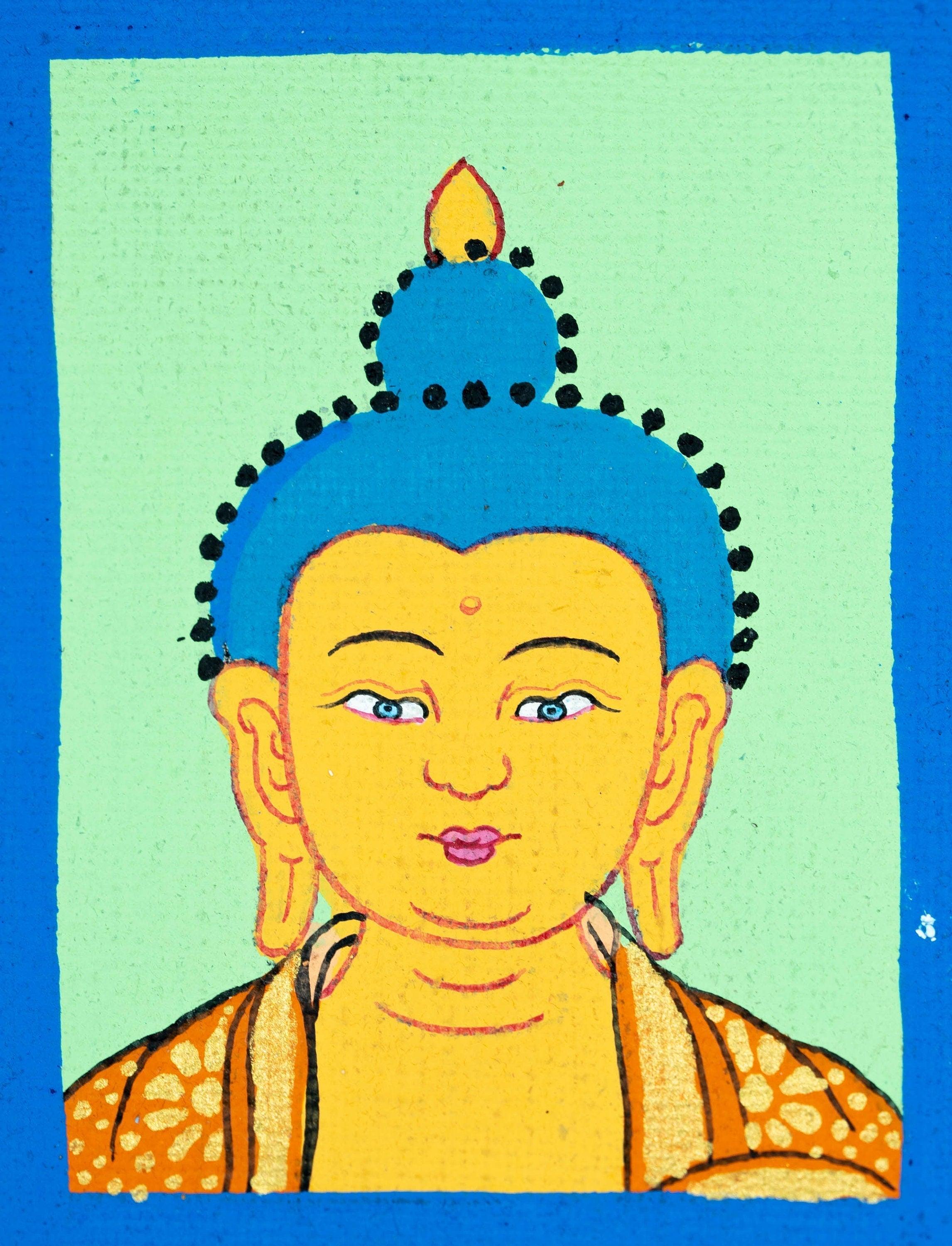 Shakyamuni Buddha Ghau Thangka - Himalayas Shop