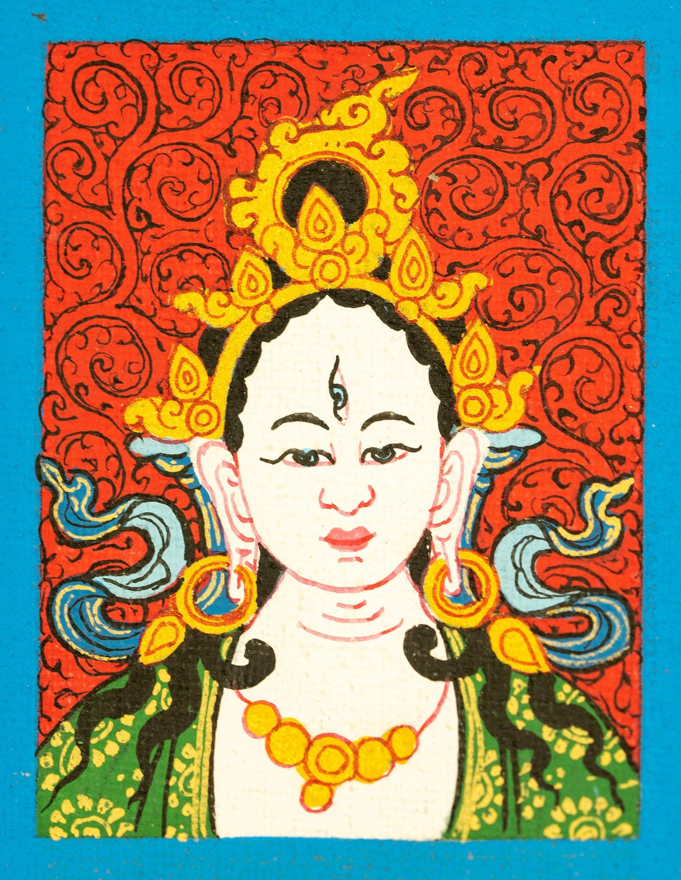 White Tara Ghau Thangka - Himalayas Shop
