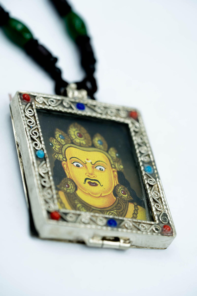Kubera Deity Ghau Thangka - Himalayas Shop