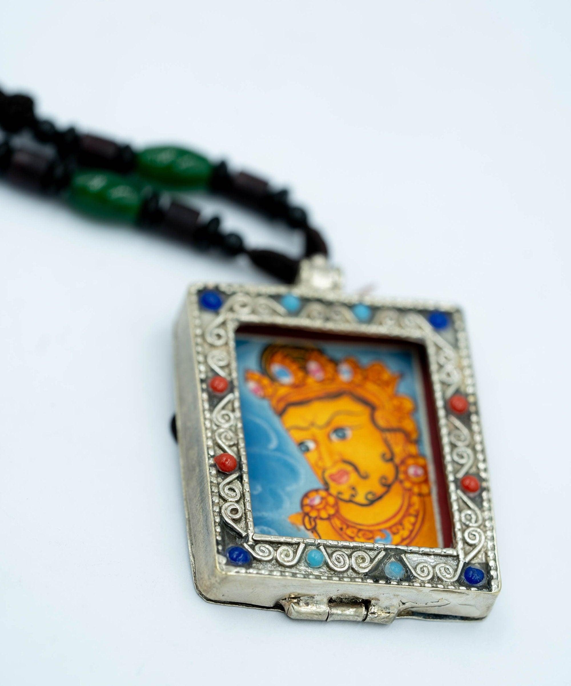 Zambala Deity Ghau Thangka - Himalayas Shop
