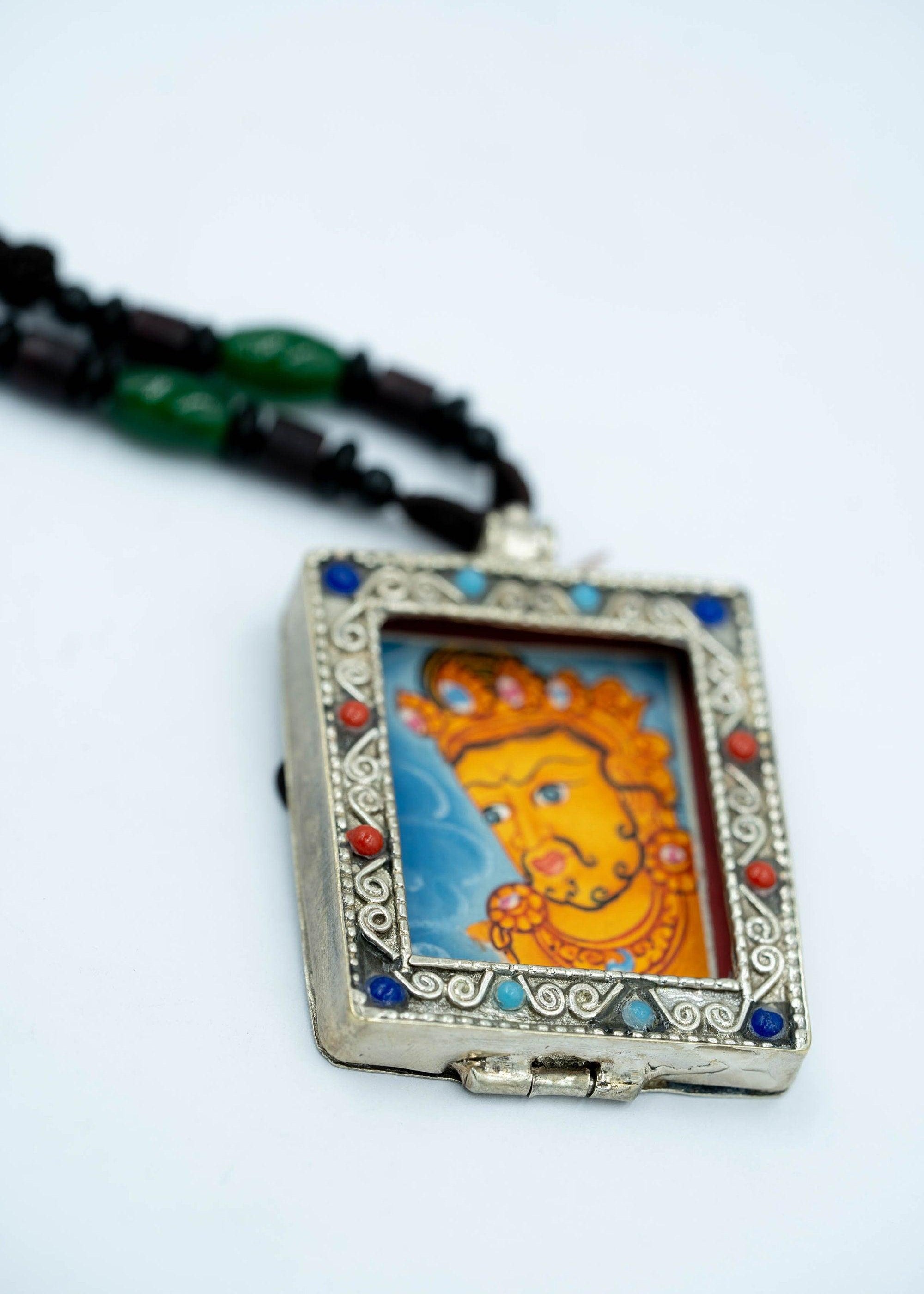 Zambala Deity Ghau Thangka - Himalayas Shop