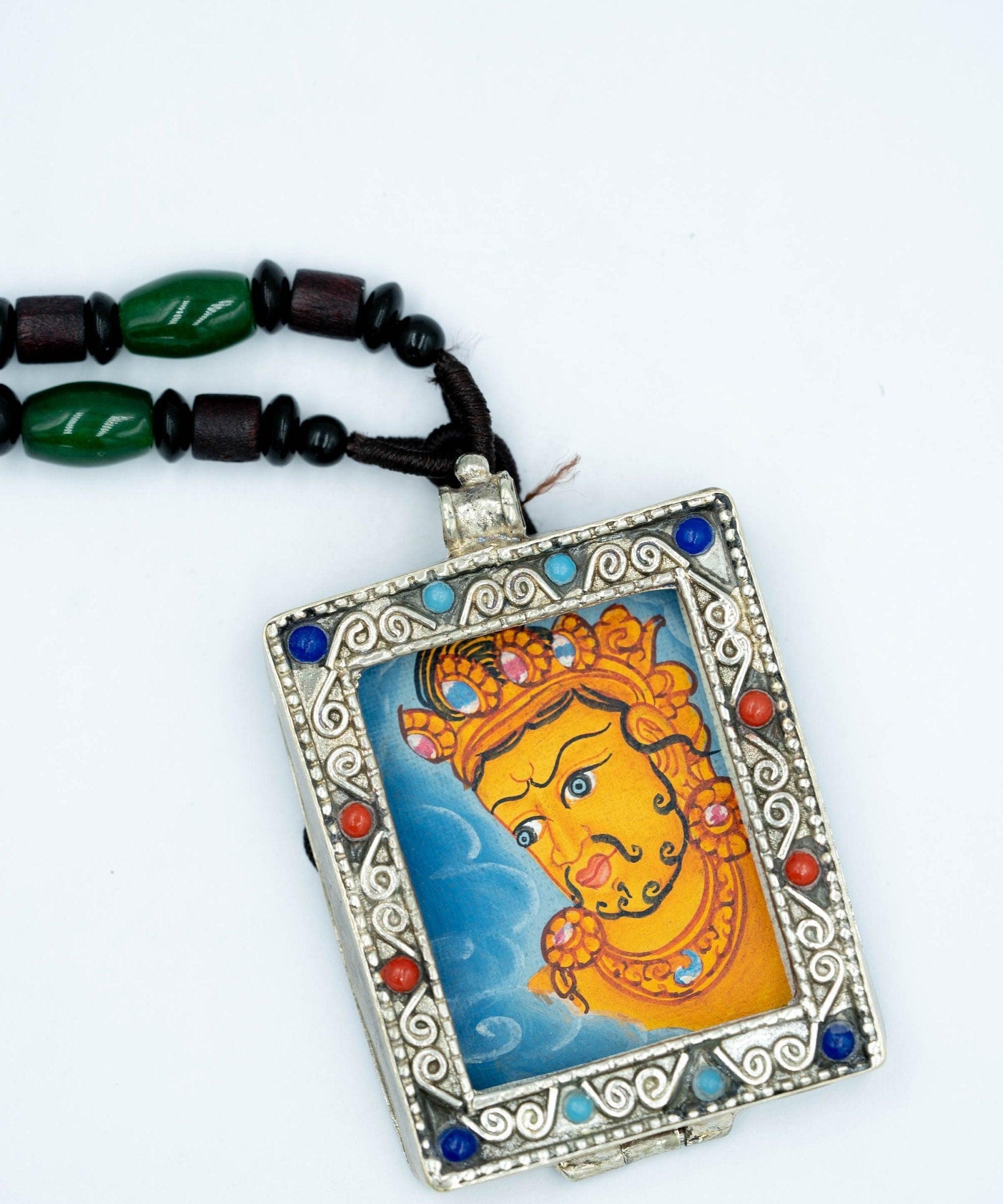 Zambala Deity Ghau Thangka - Himalayas Shop