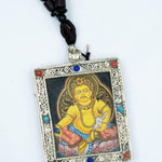 Kubera God of Wealth Ghau Thangka - Himalayas Shop