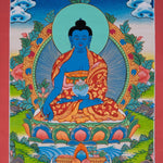 Medicine Buddha Thangka Painting - Himalayas Shop