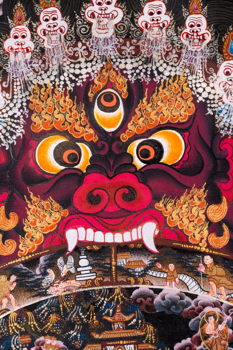 Riduk Wheel of Life  Thangka Painting - Himalayas Shop