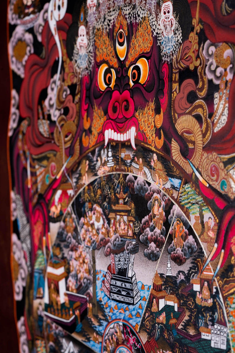 Riduk Wheel of Life  Thangka Painting - Himalayas Shop