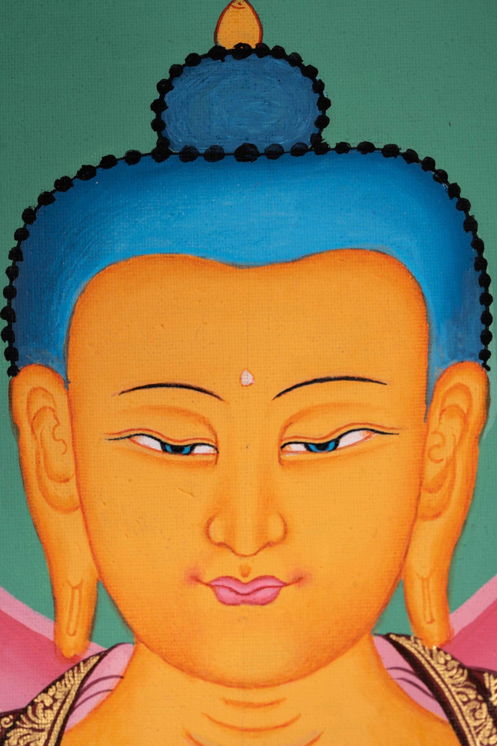 Thangka Painting of Shakyamuni Buddha - Himalayas Shop