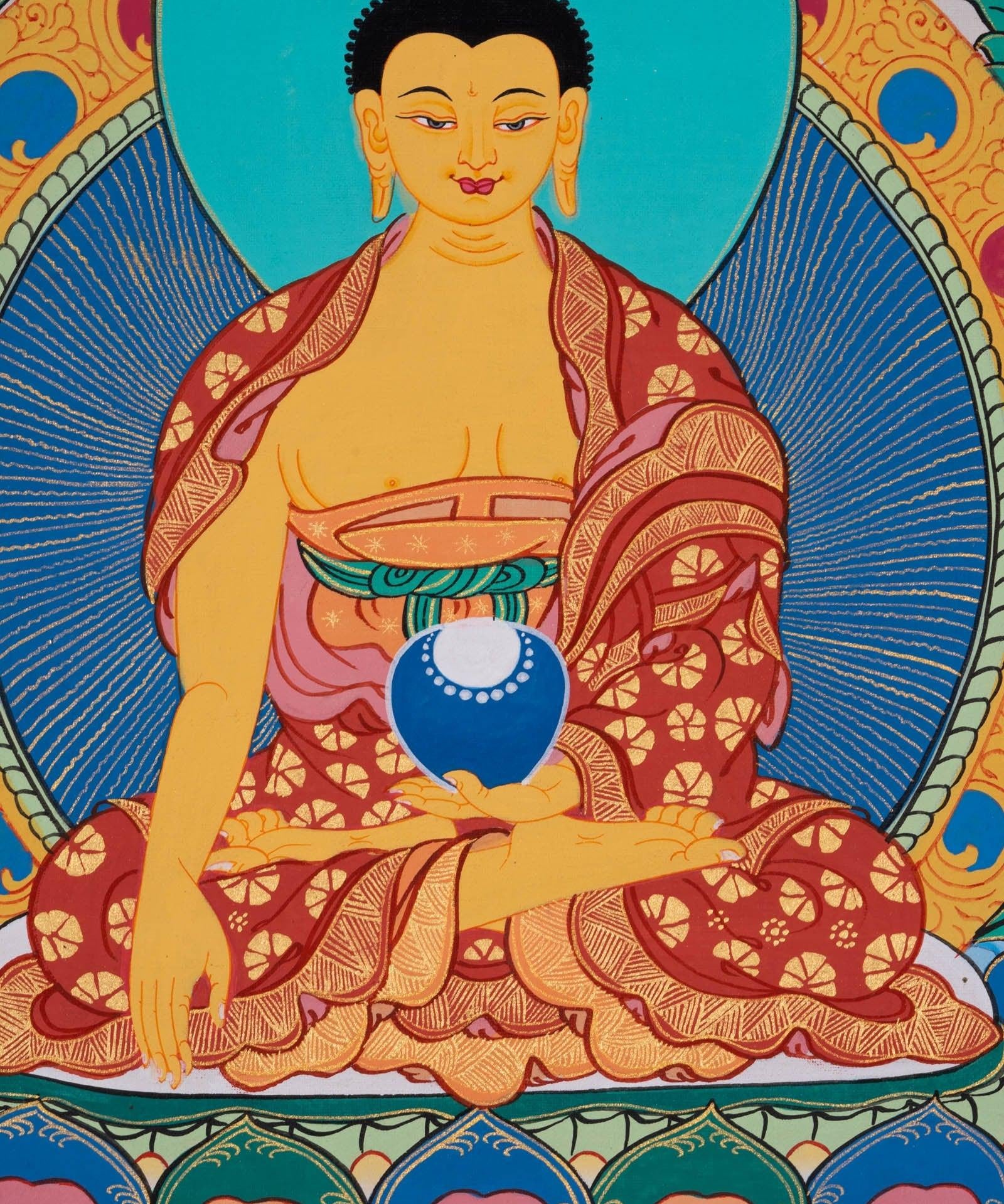 Shakyamuni Buddha Thangka Painting - Himalayas Shop