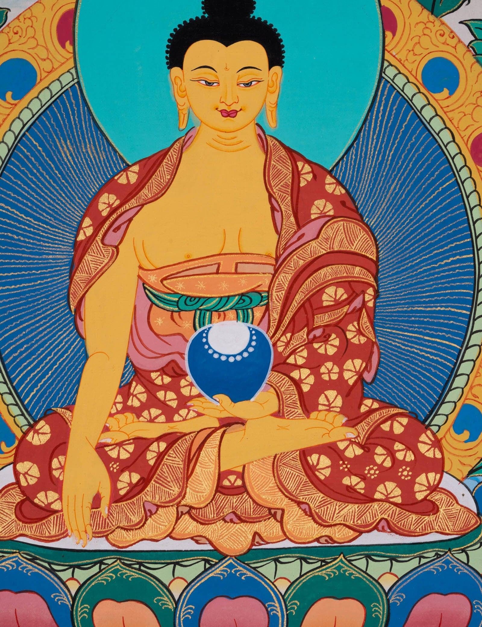 Shakyamuni Buddha Thangka Painting - Himalayas Shop