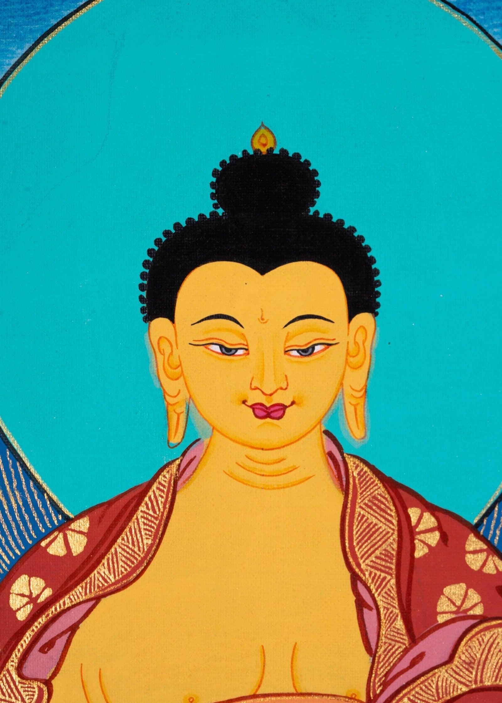 Shakyamuni Buddha Thangka Painting - Himalayas Shop