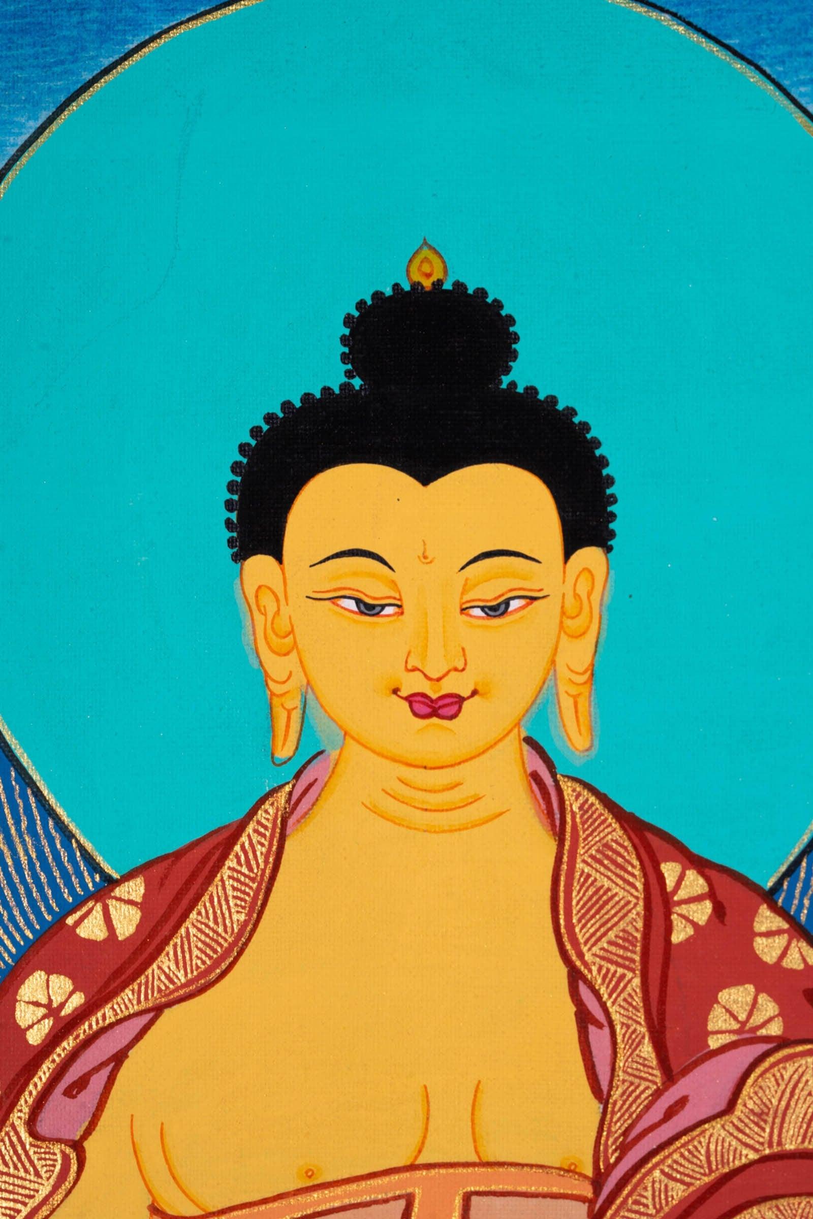 Shakyamuni Buddha Thangka Painting - Himalayas Shop