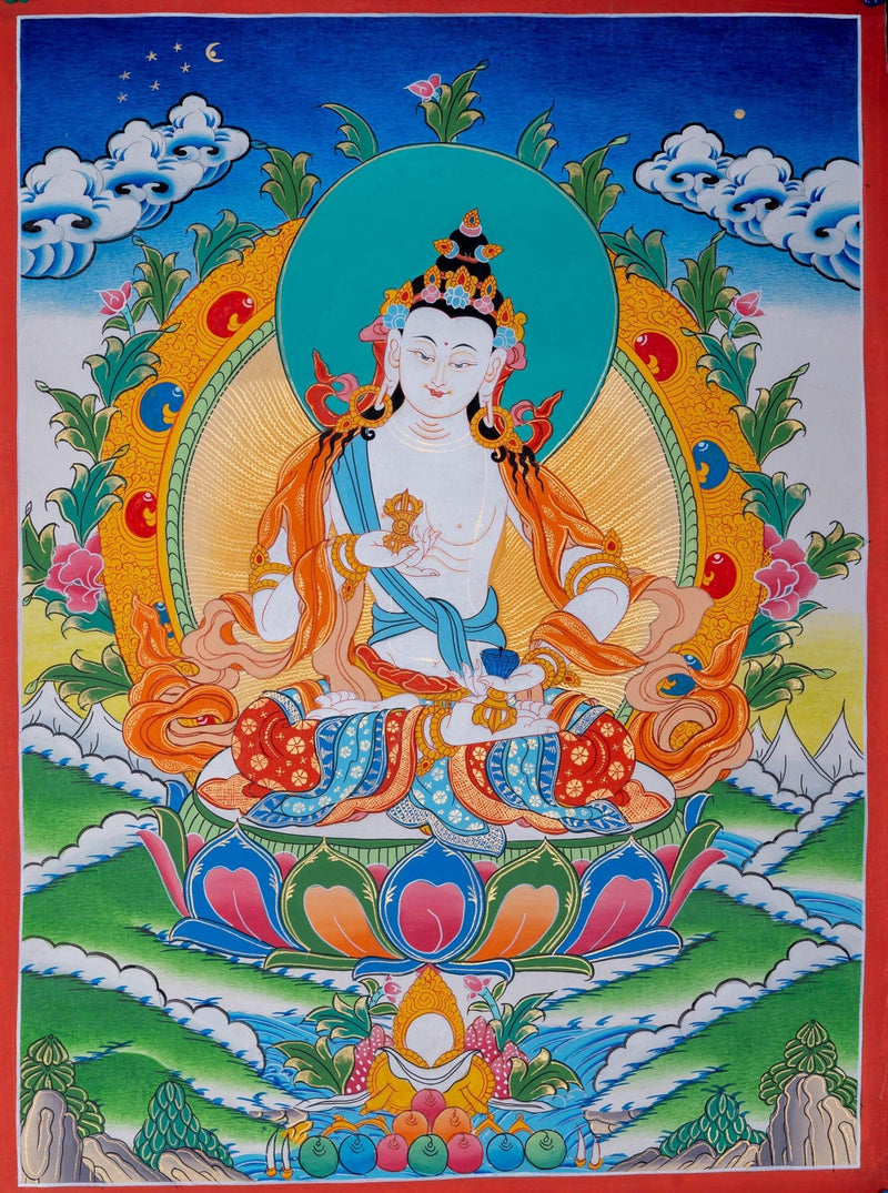Vajrasattva - Genuine Thangka Painting - Himalayas Shop