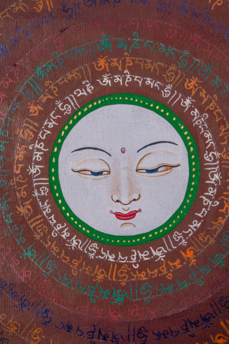 Buddha Eye Mantra Mandala Thangka Painting