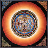 Lotus Kalachakra Mandala Thangka Art - Himalayas Shop