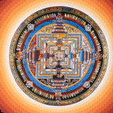 Lotus Kalachakra Mandala Thangka Art - Himalayas Shop