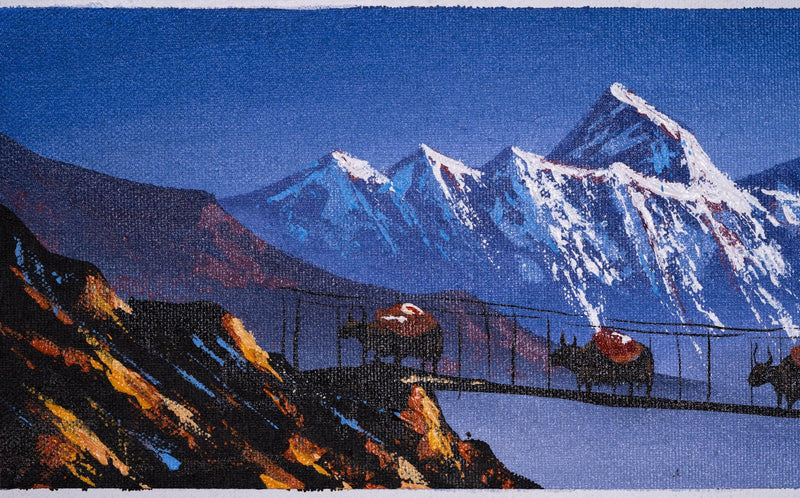 Oil Painting of Mount Everest - Himalayas Shop
