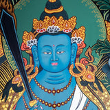 Blue healing medicine buddha chinses style