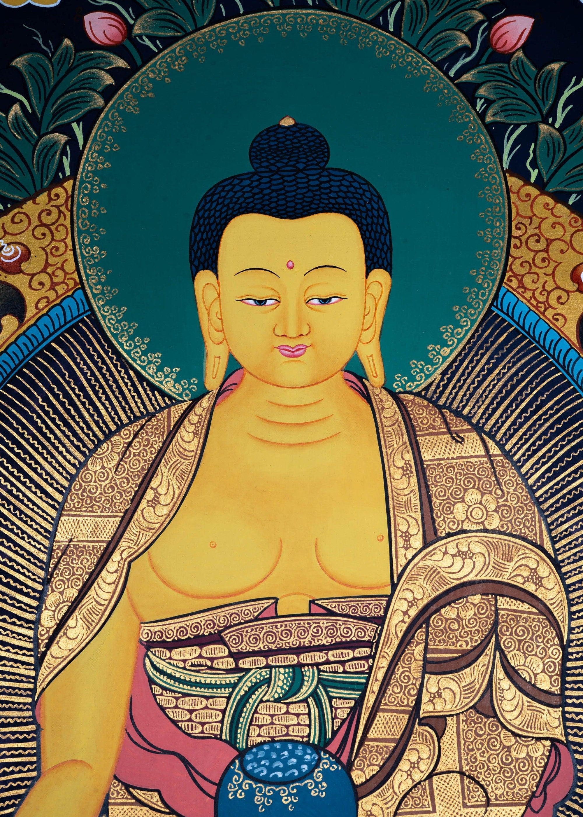 Shakyamuni Buddha for peace Thangka Painting 