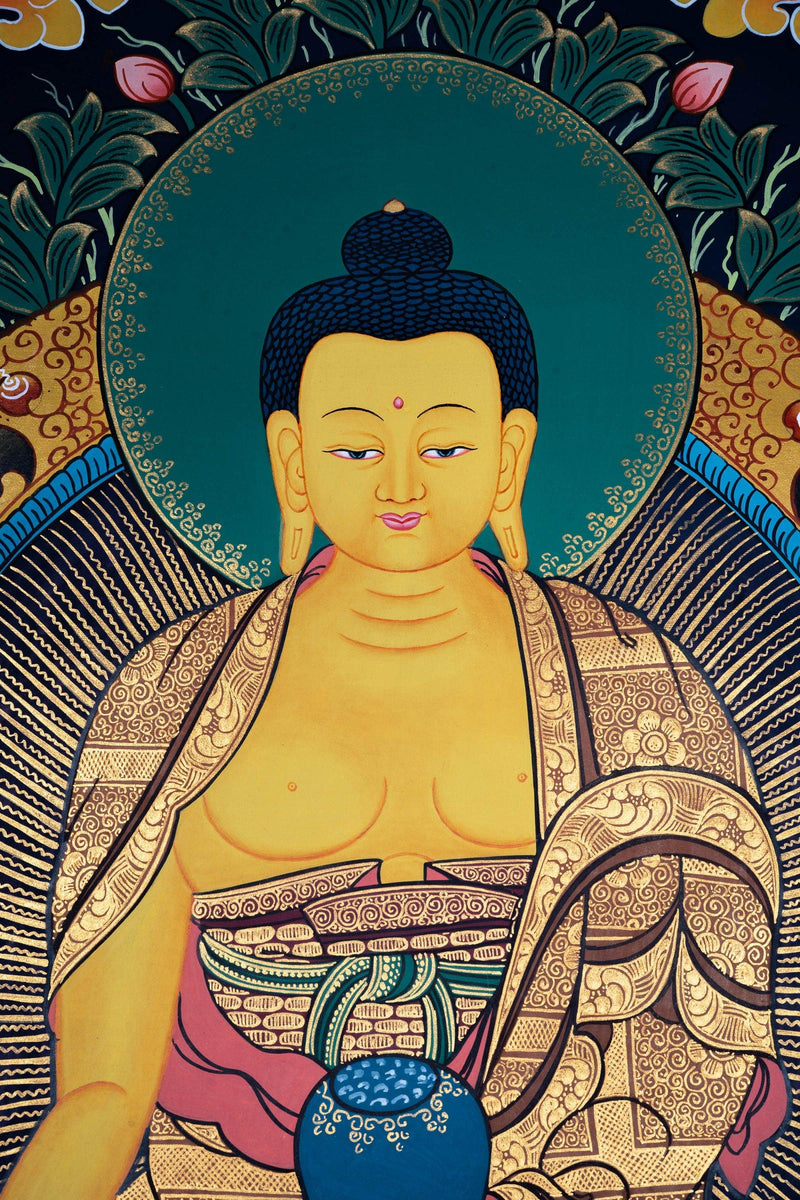 Shakyamuni Buddha for peace Thangka Painting 