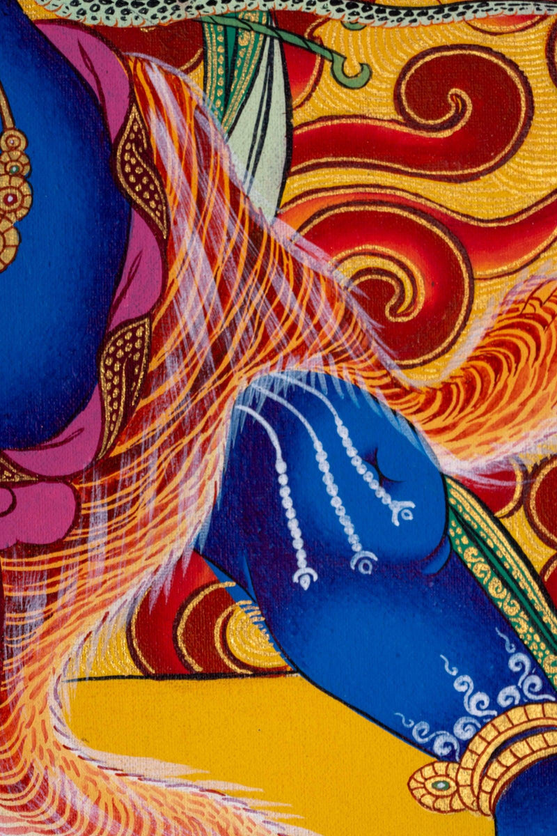 Vajrapani Buddhist Thangka Painting - Himalayas Shop