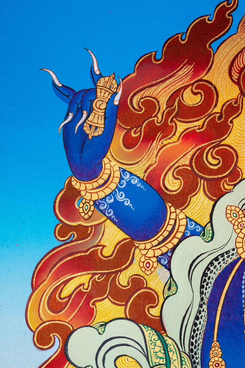 Vajrapani Buddhist Thangka Painting - Himalayas Shop