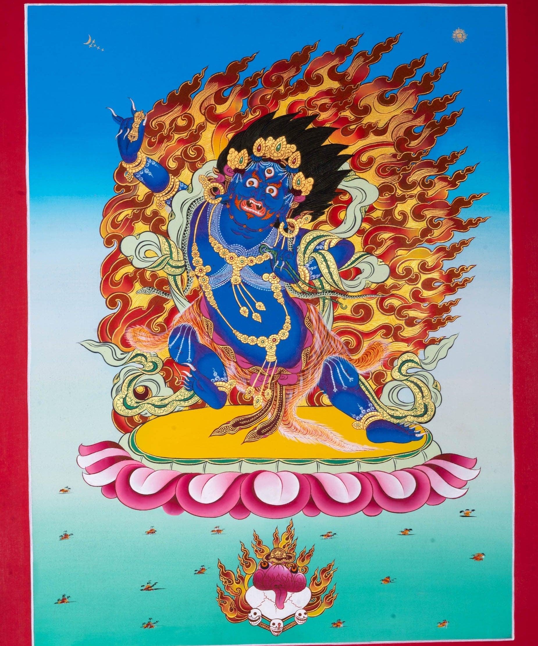 Vajrapani Buddhist Thangka Painting - Himalayas Shop
