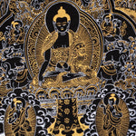 Wall hanging Buddha Enlightenment Thangka - Himalayas Shop