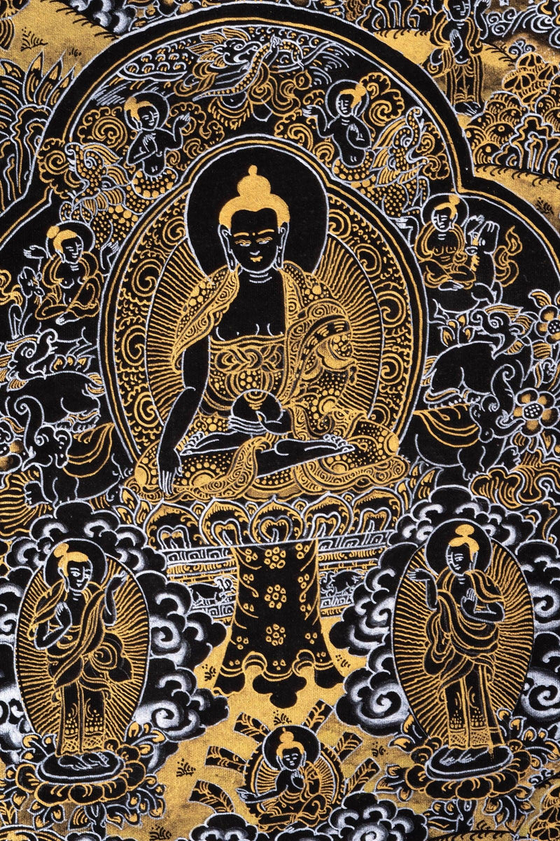 Buddha Enlightenment Thangka - Himalayas Shop
