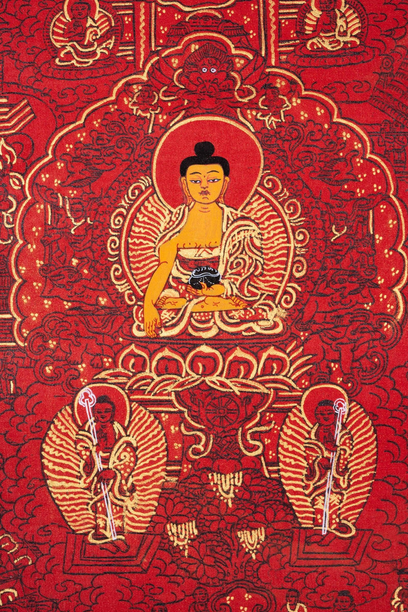 Buddha Enlightenment Thangka - Himalayas Shop