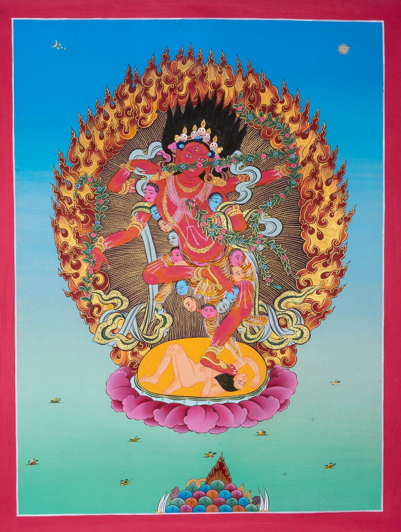 Kurkulla Thangka Painting - Himalayas Shop