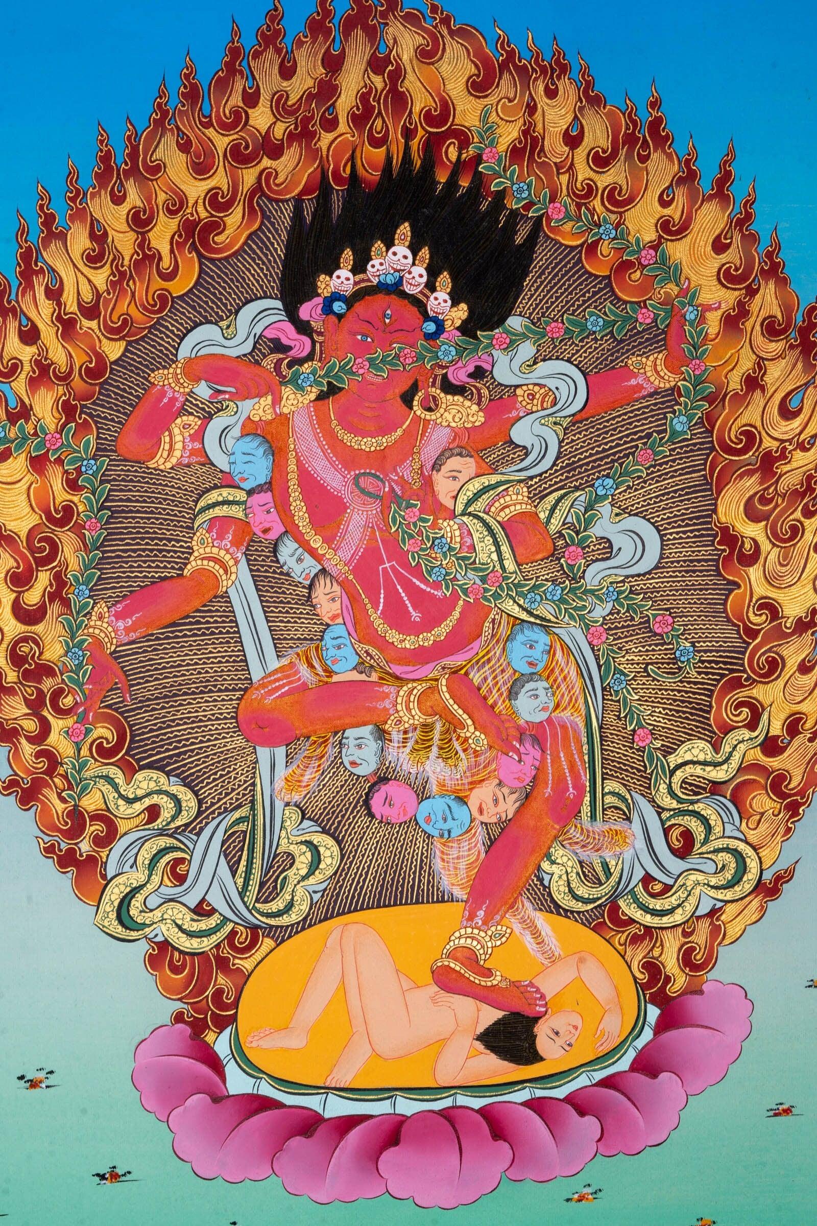 Red Kurukulla Thangka - Himalayas Shop