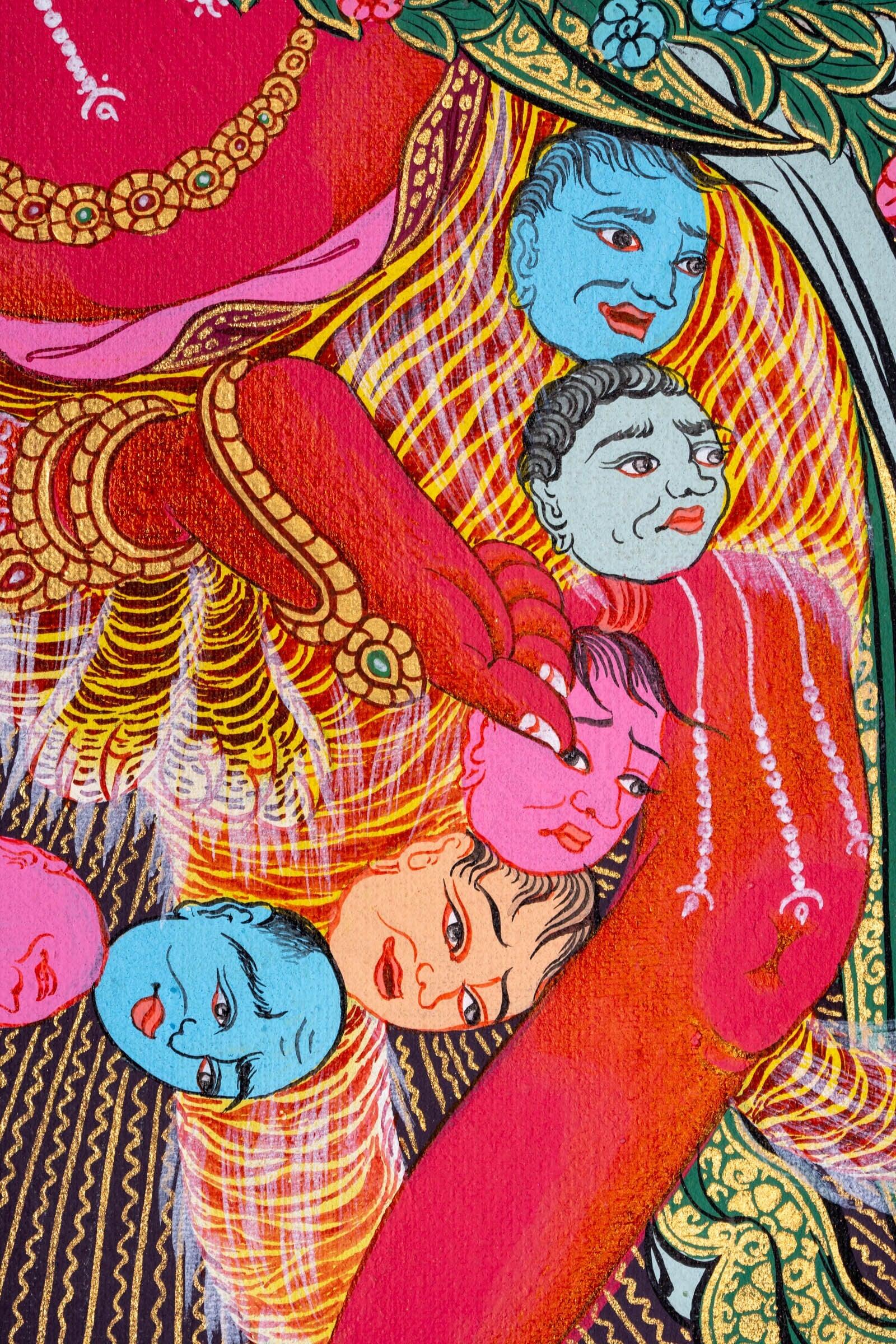 Red Kurukulla Thangka - Himalayas Shop