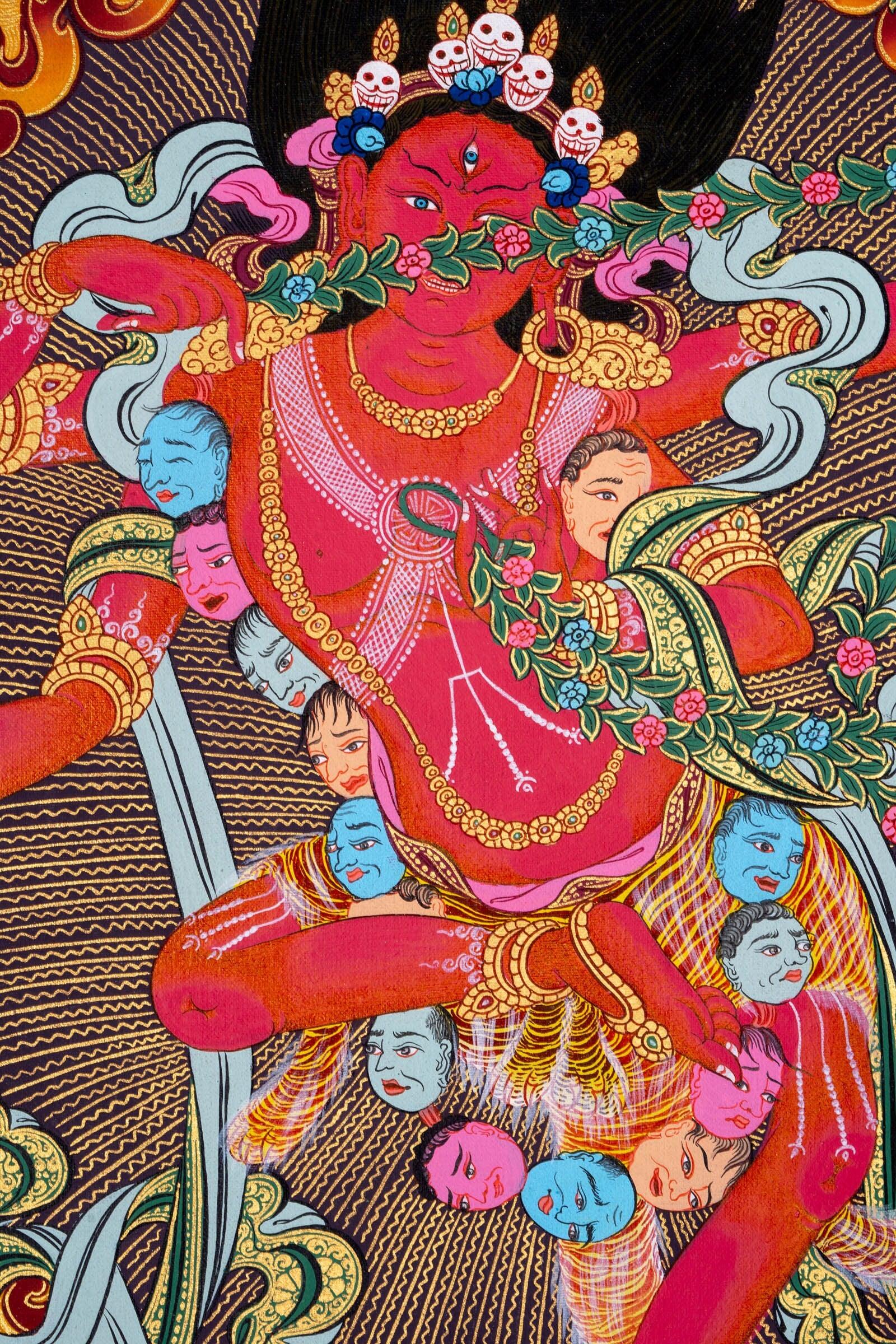 Red Kurukulla Thangka - Himalayas Shop
