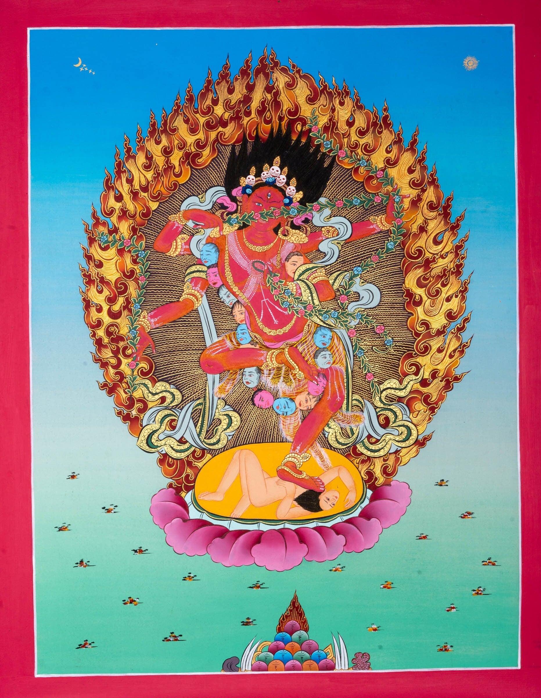 Red Kurukulla Thangka - Himalayas Shop
