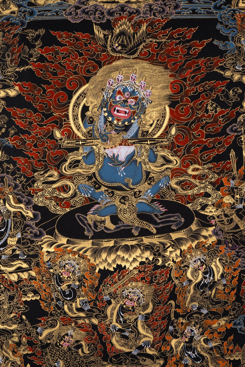 Mahakala Thangka Painting - Himalayas Shop
