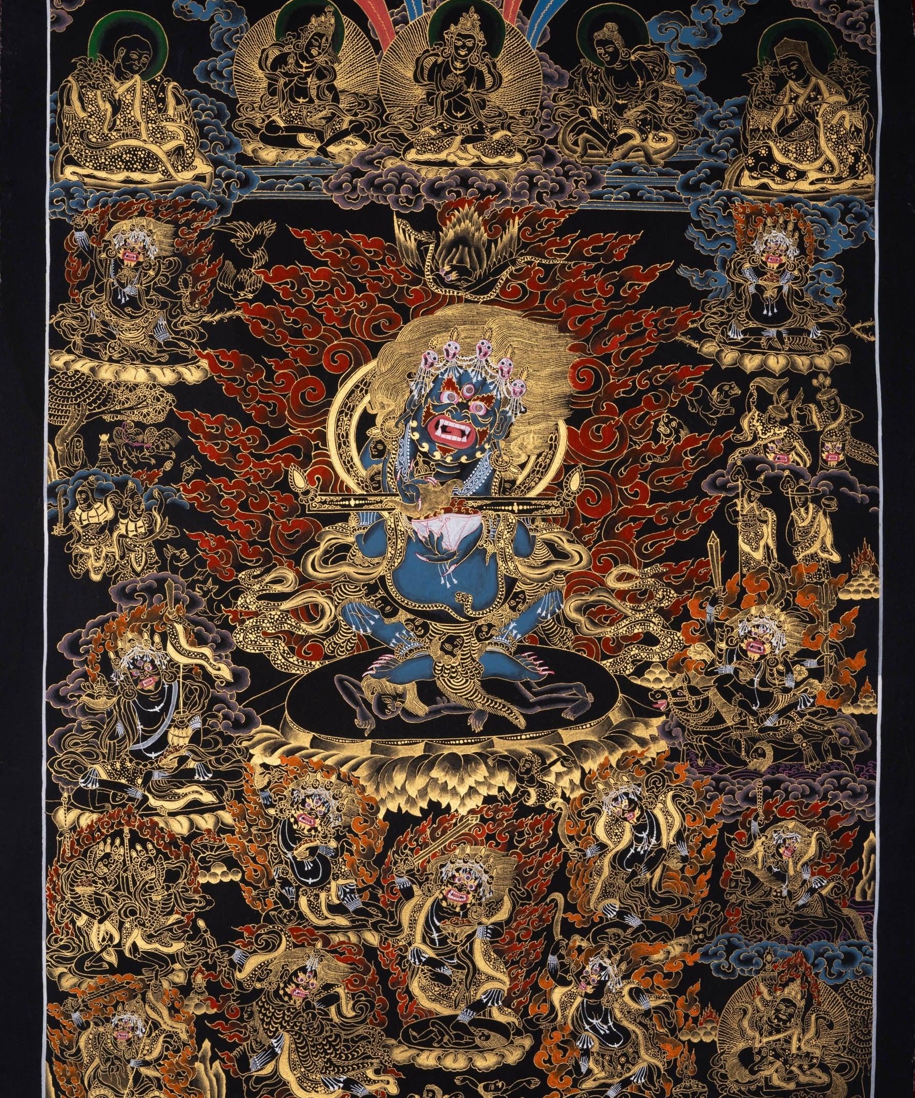 Mahakala Thangka Painting - Himalayas Shop