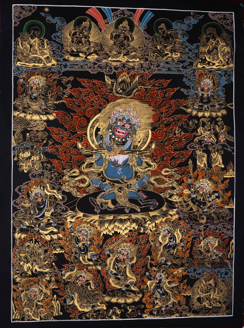 Mahakala Thangka Painting - Himalayas Shop