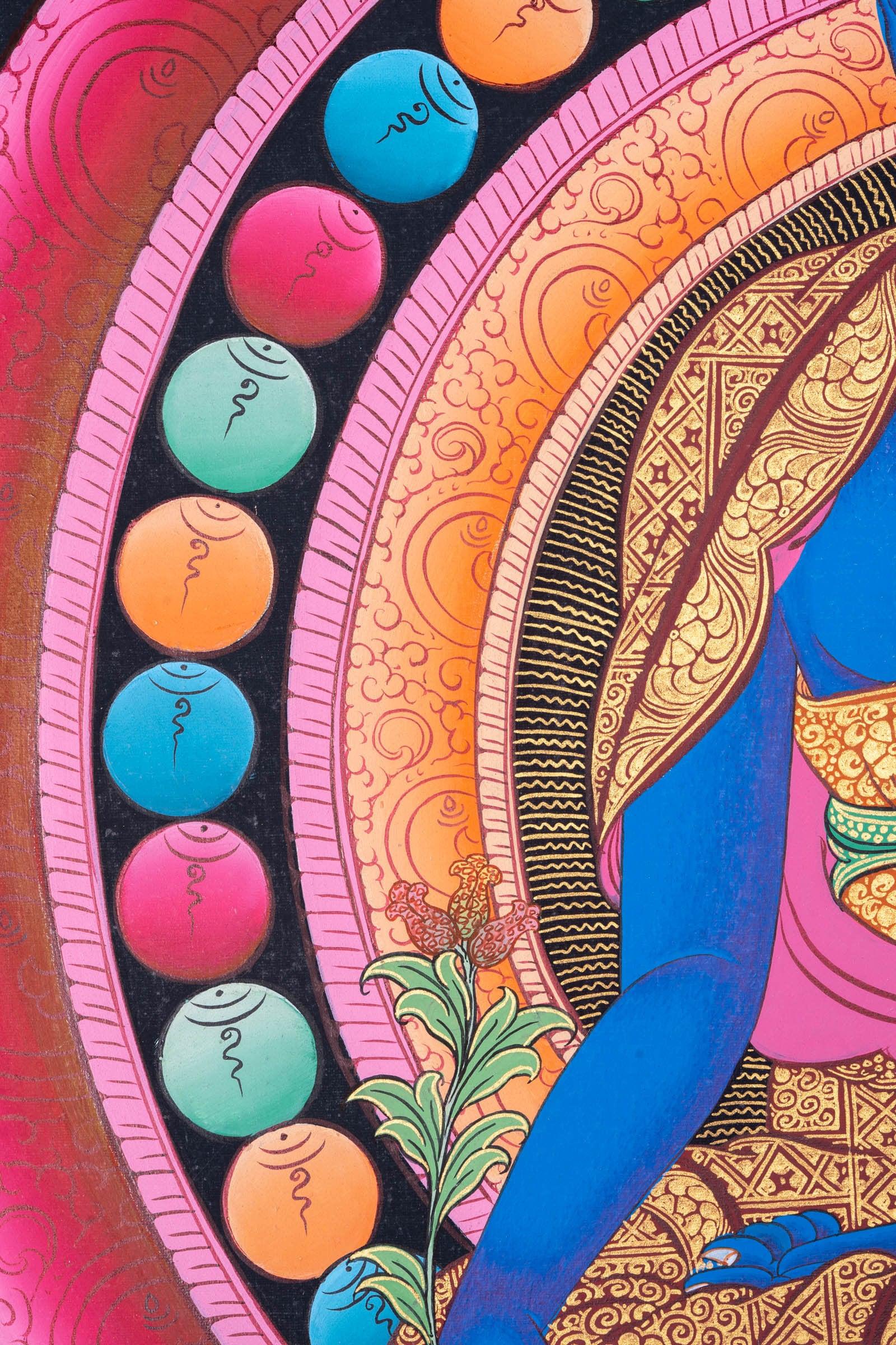 Medicine Buddha  Thangka Painting - Himalayas Shop
