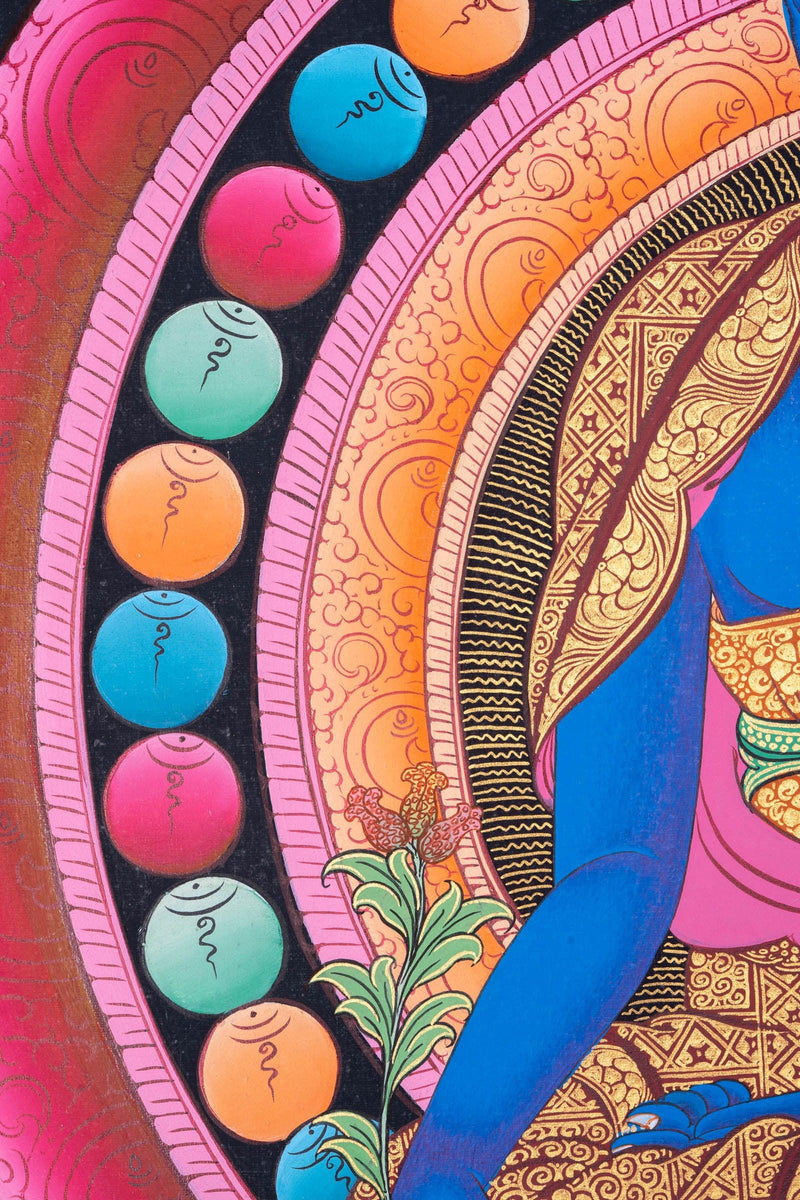Medicine Buddha  Thangka Painting - Himalayas Shop