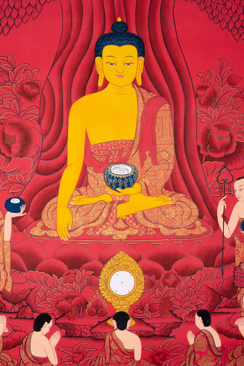 Shakyamuni Buddha Thangka Painting - Himalayas Shop