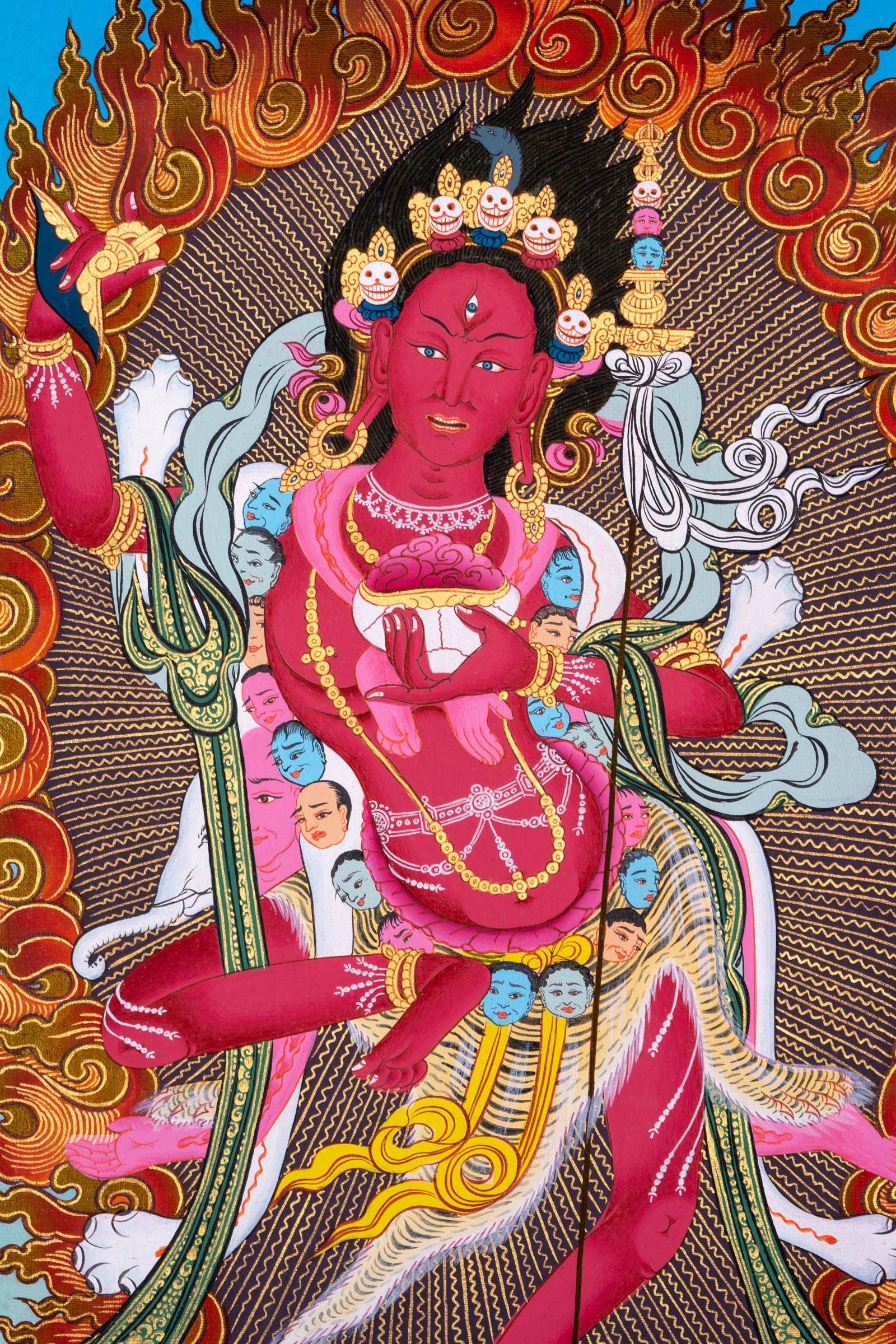 Dorjephamu Thangka Painting - Himalayas Shop