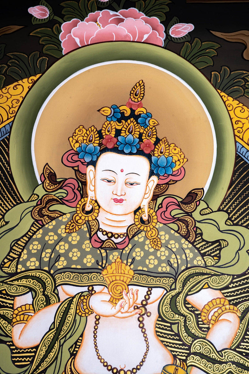 Great Purifier Vajrasattva  - Genuine Thangka Painting - Himalayas Shop