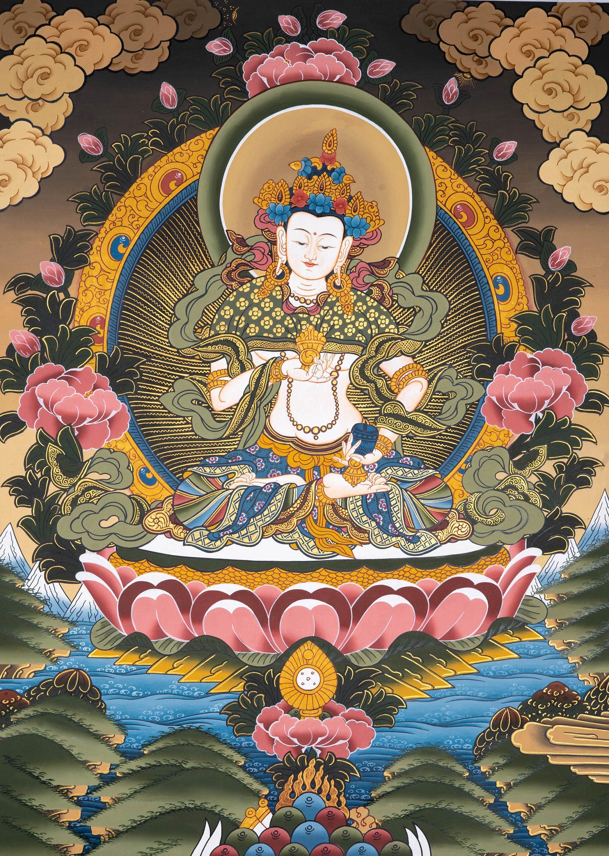 Great Purifier Vajrasattva  - Genuine Thangka Painting - Himalayas Shop