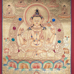 Lyap Chengresi Bodhisattva Thangka Painting - Himalayas Shop