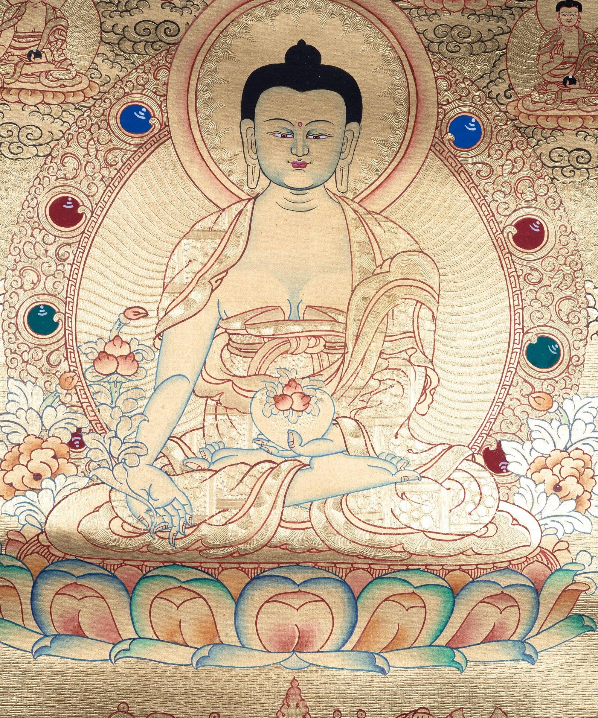 Medicine Buddha Lyap Thangka - Himalayas Shop