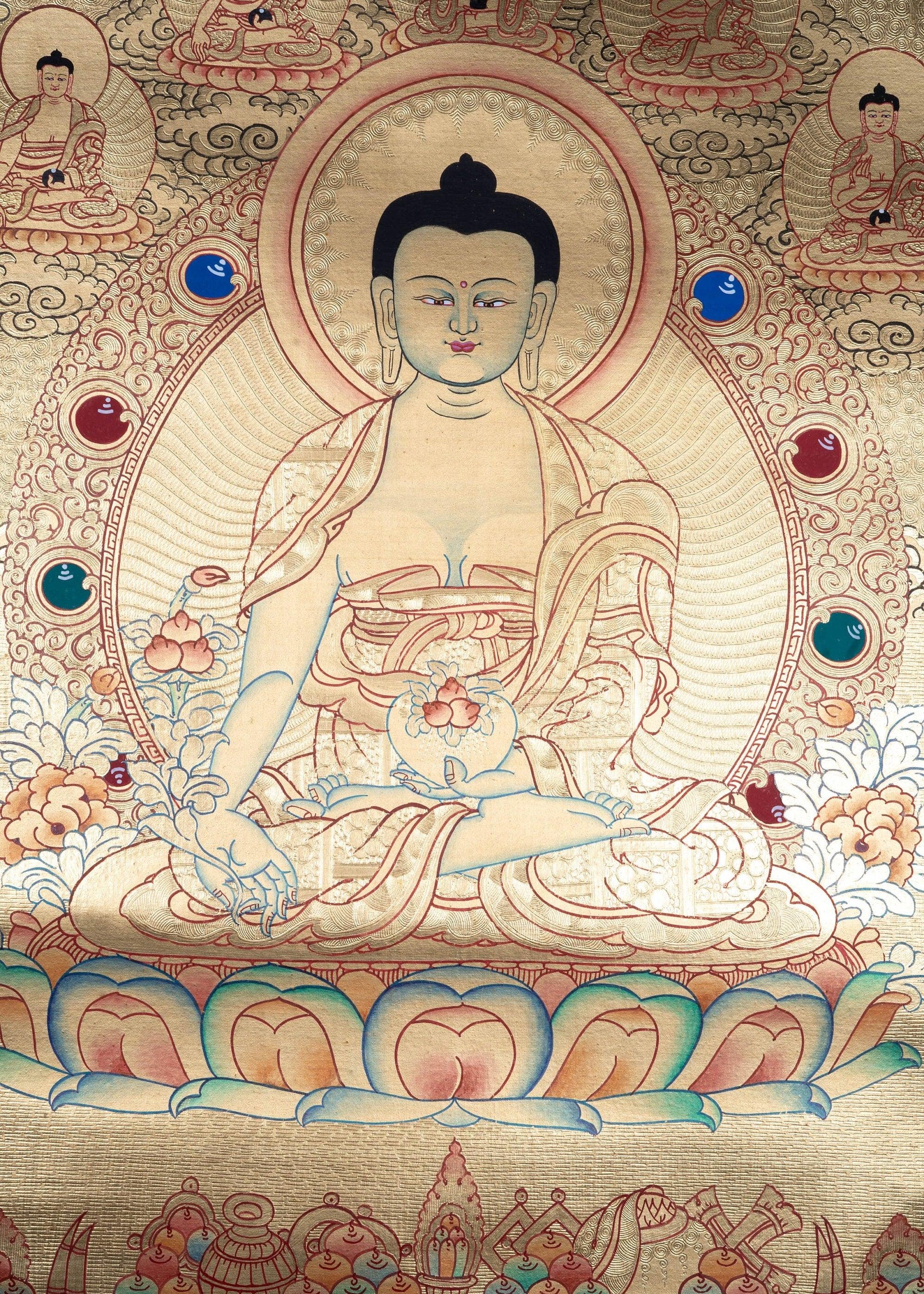 Medicine Buddha Lyap Thangka - Himalayas Shop