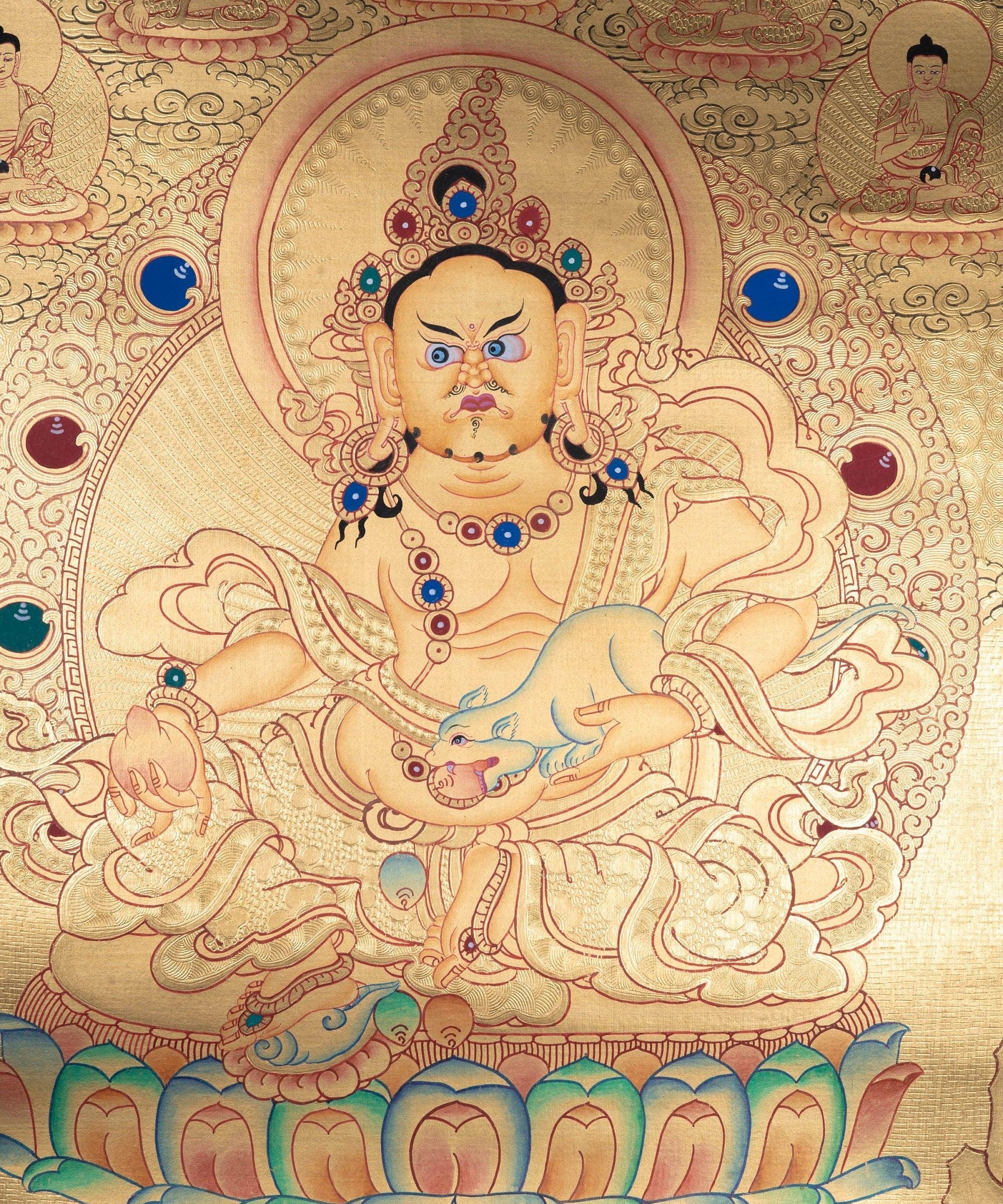 Jambhala Lyap Thangka painting - Himalayas Shop